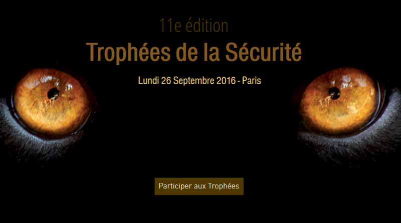 Couverture de la 11 éme Edition des Trophées de la sécurité - Lundi 26 Septembre 2016 - Paris