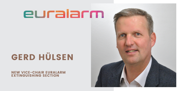 Gerd Hülsen, Siemens, nommé vice-président de la section Extinction de feu d'Euralarm